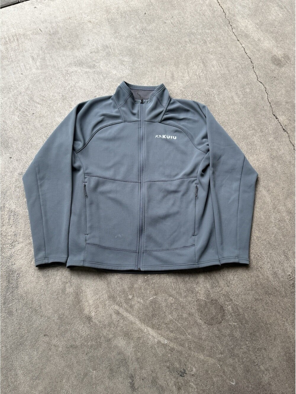 Men's Kuiu Peloton 240 Full Zip Jacket sz Large Gray
